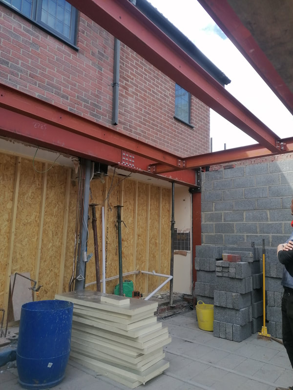 Structural steel to support roof lantern