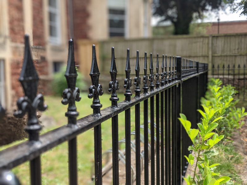 Wrought iron steel railings